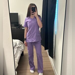 ADAR PRO Purple Scrubs XXS
